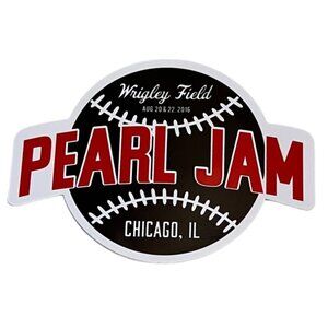 MINT Pearl Jam Wrigley Field, Chicago, Illinois, August 20 & 22, 2016 Sticker